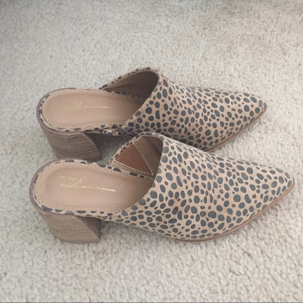 VICI Leopard Print Mules